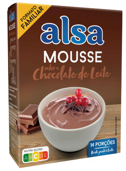Mousse Sabor a Chocolate Familiar 2x132g Juntar Leite - Alsa