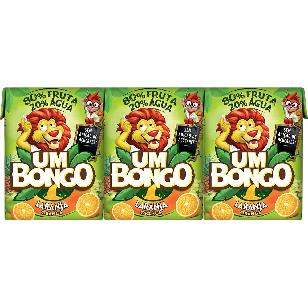 Néctar Um Bongo Laranja 3x200ml