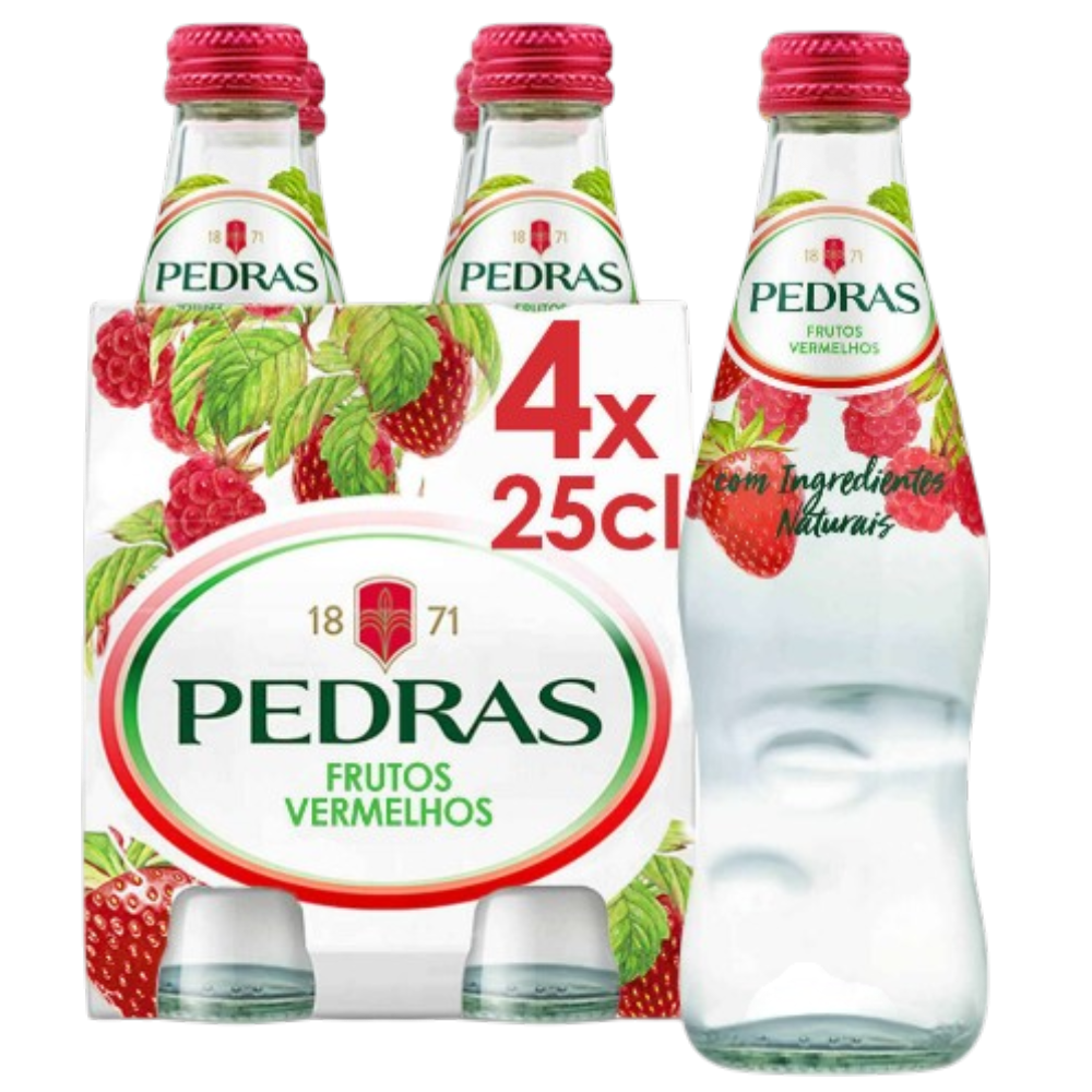 Água das Pedras con Frutos Rojos 4x25cl