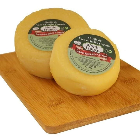 Queijo Vaca e Ovelha Corado 225gr Aprox. - Alentejo - Monte Franco
