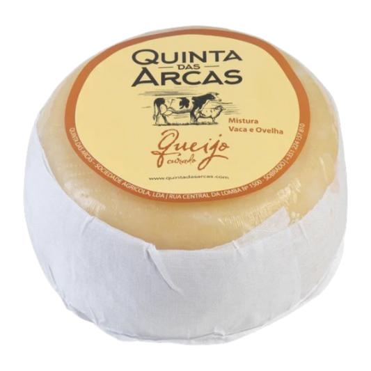 Queso curado mezcla Vaca/Oveja 500-600g Aprox. - Quinta das Arcas