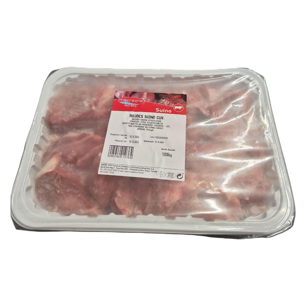 Rojões de Porco Tradicionais 1kg Aprox - Macrofrio