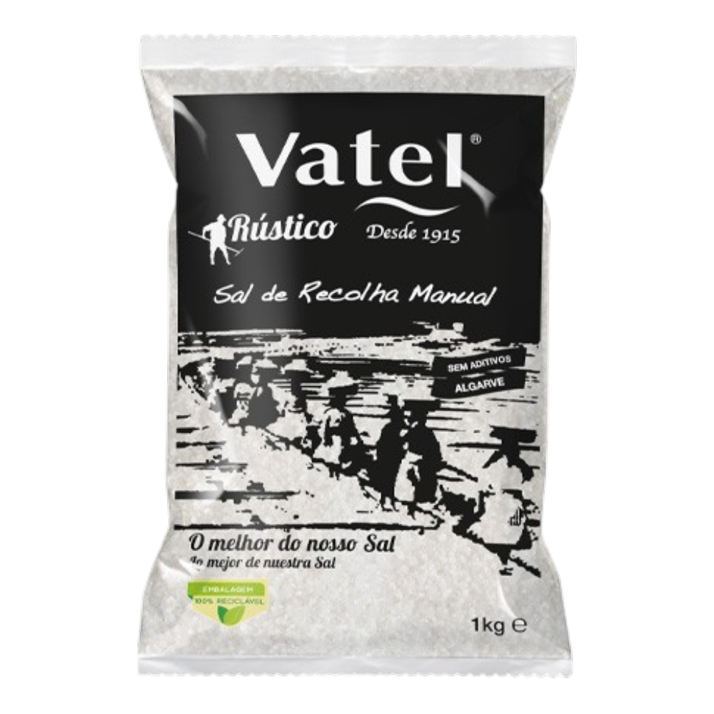 Sal Marinho Rustico 1kg - Vatel
