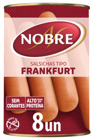 Salsichas Frankfurt Originais 8un - Nobre