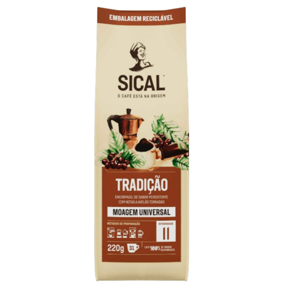 Café Moído Moagem Universal Tradição 250g - Sical (Int. 11)