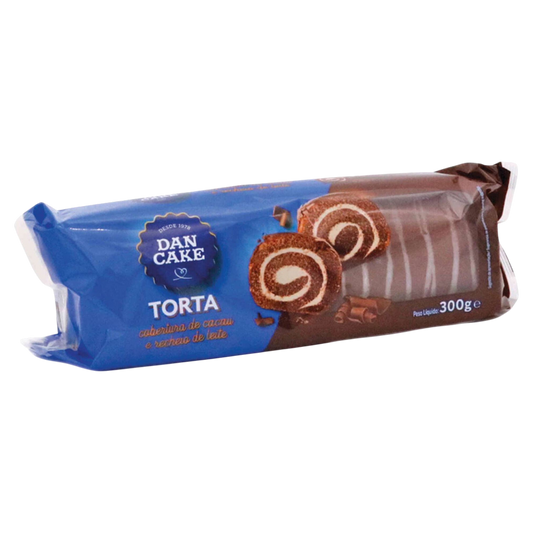 Cake with Chocolate and Milk Topping 300g - DanCake