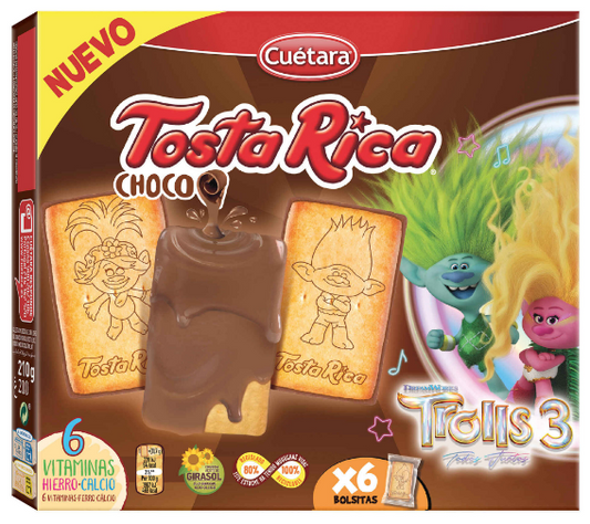 Bolachas de Chocolate Tosta Rica 210g