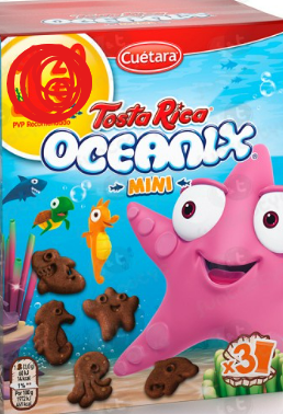 Bolacha Tosta Rica Mini Oceanix 120g 3x40g