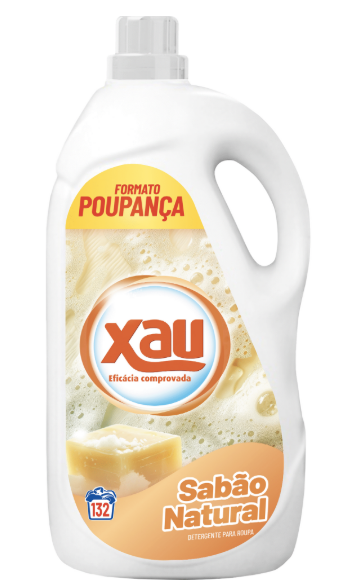 Detergente da Roupa Máquina Líquido Sabão Natural 132 Doses - Xau