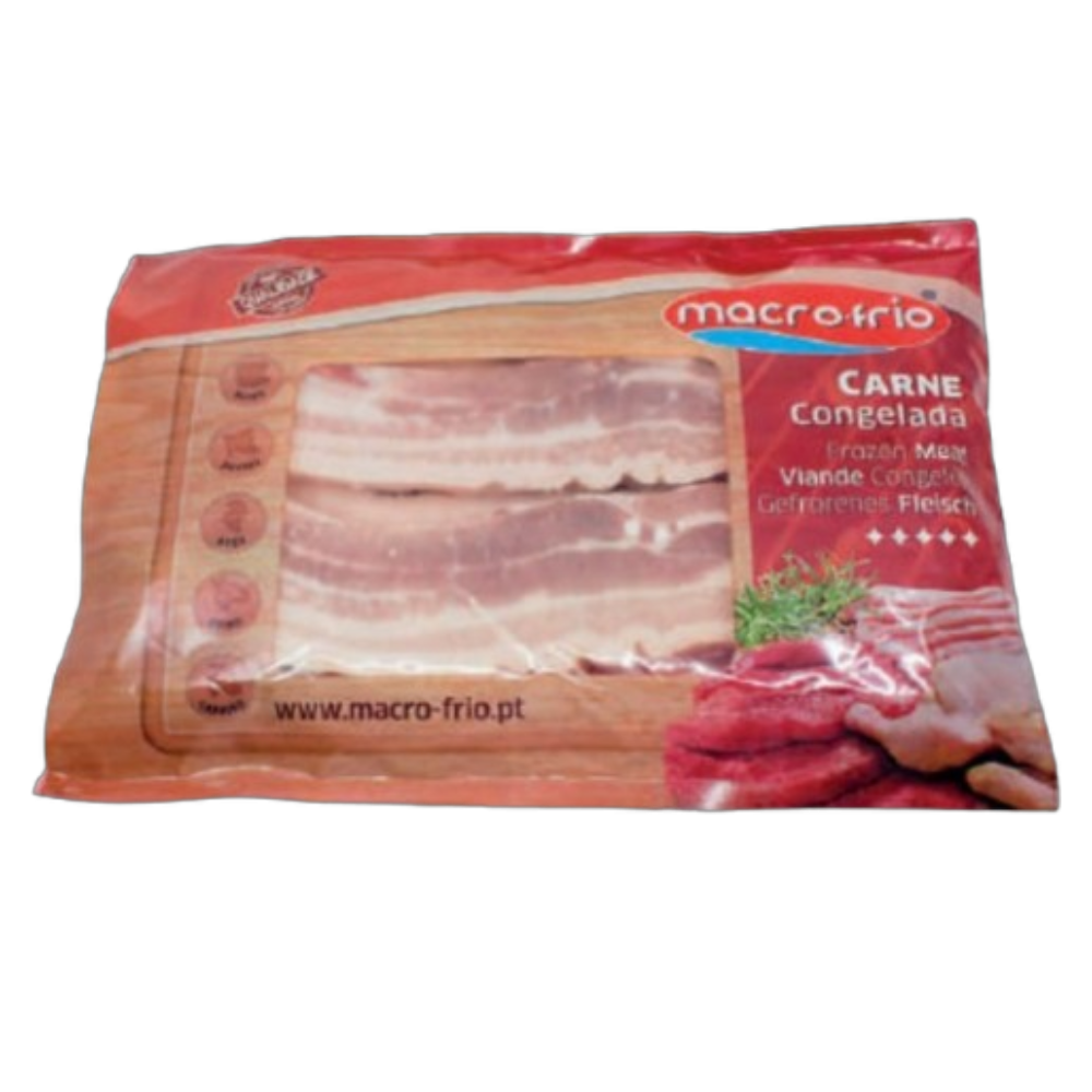 Pork Belly Strips Frozen Bag 1kg Approx. - Macrofrio