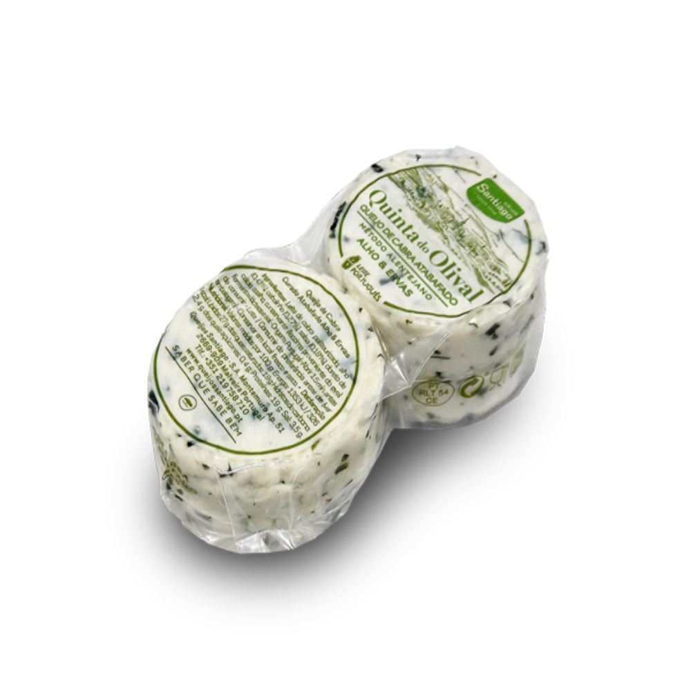 Queijo de Cabra Atabafado Quinta do Olival 2x90g Alho e Ervas