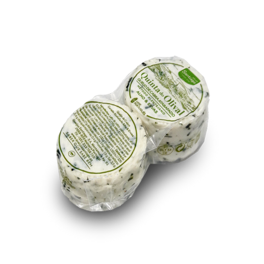 Queijo de Cabra Atabafado Alho e Ervas 2x90g - Quinta do Olival