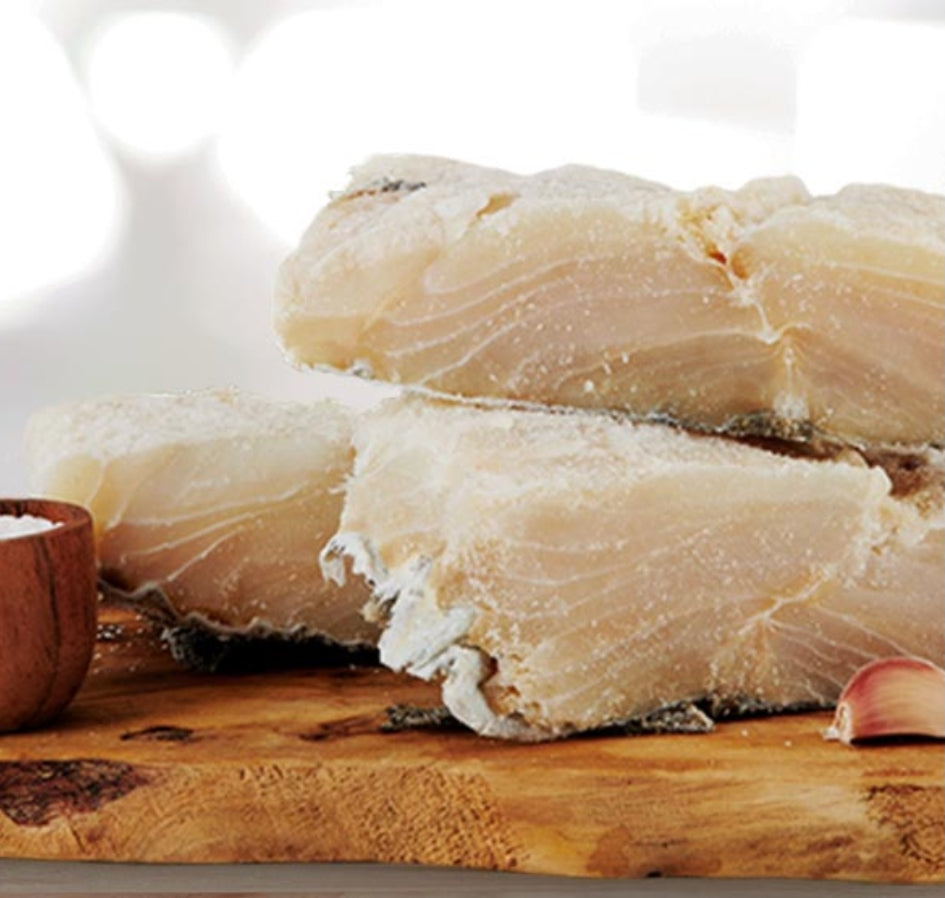 Bacalhau Noruega Graudo Lombos Premium Secos 400gr. Aprox.